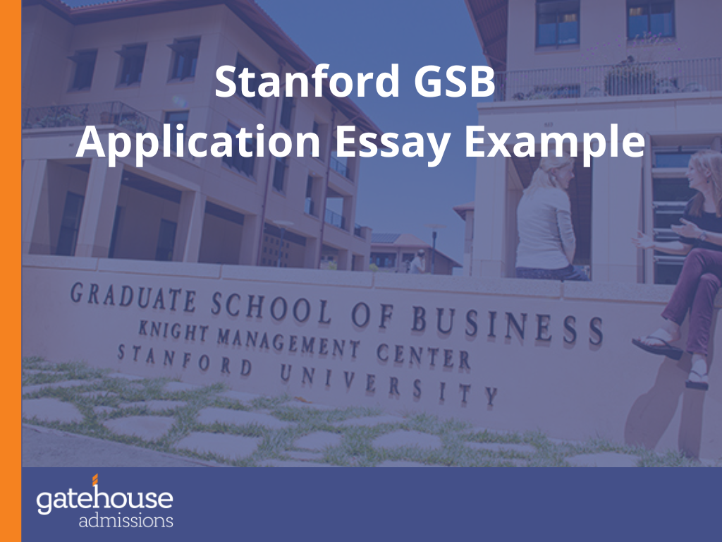 stanford business school essay examples